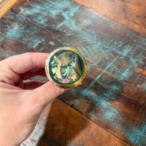 Gold and Iridescent Abalone Knobs